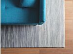 Rug Grey Wool And Polyester 140 X 200 Cm Hand Woven Modern Design Beliani