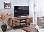 Tv Stand Light Wood Up To 57ʺ Tv Recommended 2 Shelves 4 Drawers Minimalist Beliani