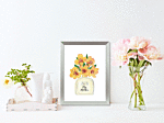 Floral Perfume Bottles Ii By Peter Annable - Framed Art