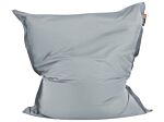 Large Bean Bag Light Grey Lounger Zip Giant Beanbag Beliani