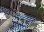 Outdoor Rug Mat Blue Synthetic 120 X 180 Cm Eco Friendly Scandinavian Modern Minimalist Beliani