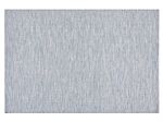 Rug Blue Cotton 140 X 200 Cm Rectangular Hand Woven Modern Minimalistic Beliani