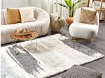 Shaggy Area Rug 160 X 230 Cm Abstract High-pile Machine-tufted Rectangular Carpet Beliani