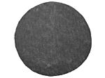 Shaggy Area Rug Dark Grey 140 Cm Modern High-pile Machine-tufted Round Carpet Beliani