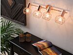 Ceiling Lamp Copper Metal 4 Light Cage Shades Adjustable Arms Modern Beliani