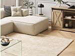 Shaggy Area Rug Beige 200 X 200 Cm Modern High-pile Machine-tufted Square Carpet Beliani