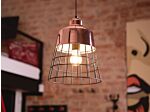 1-light Pendant Ceiling Lamp Copper Industrial Beliani