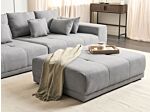 Ottoman Grey Fabric Upholstery 1 Seater Modern Traditional Living Room Beliani
