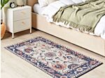 Area Rug Multicolour Cotton Polyester 80 X 150 Cm Oriental Pattern Distressed Vintage Home Decor Beliani