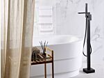 Bath Mixer Tap Black Matt 118 Cm Modern Bathroom Accessories Beliani