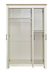 Highgate 3 Door Wardrobe Cream & Oak