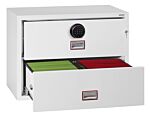 Phoenix World Class Lateral Fire File Fs2412f 2 Drawer Filing Cabinet With Fingerprint Lock