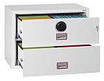 Phoenix World Class Lateral Fire File Fs2412f 2 Drawer Filing Cabinet With Fingerprint Lock