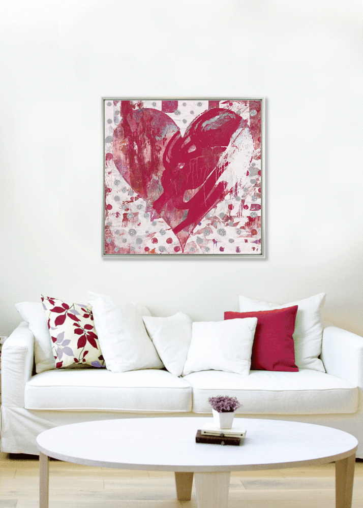 Love Heart By Hastings - Framed Canvas