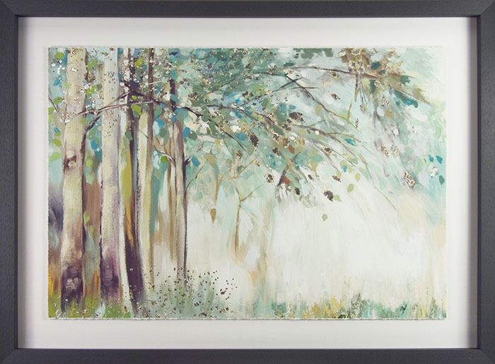 Silver Leaves By Allison Pearce - Framed Art