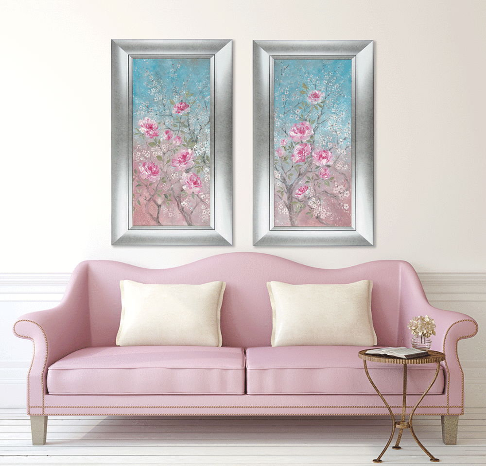 Pink Floral & Blossom Ii By Diane Demirci - Framed Art