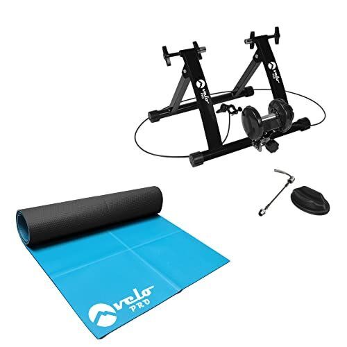 Velo Pro Turbo Trainer - Variable Resistance Magnetic Indoor Bike Trainer For Road Bikes & Mountain Bikes