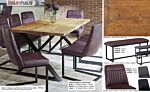 Urban Elegance - Reclaimed Table Medium (diagonal Leg / 95cm X 190cm Top) 6-8 Seater