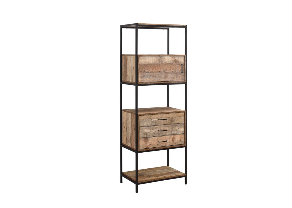 Urban 3 Drawer Shelving Unit Rustic