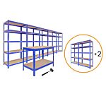 Garage Racking - Junk Eater Bundle - Boltless 5 Tier Garage Shelves