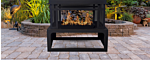 Callow Outdoor Garden Fireplace – Wood Log Burning Fireplace For Outdoor Garden Heating With Tall Chimney - Outdoor Heating