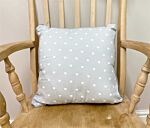 Scatter Cushion With A Grey Heart Print Design 37cm