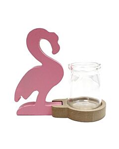 Hydroponic Home Decor - Pink Flamingo Pot