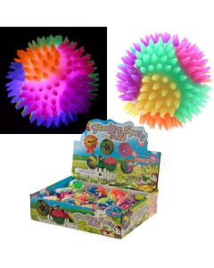 Fun Kids Spiky Bouncy Light Up Ball 7cm