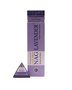 42g Jumbo Golden Nag - Lavender Back Flow Incense Cones