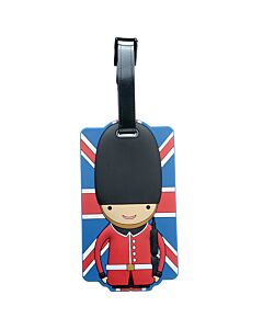 Fun Novelty Union Flag London Guardsman Luggage Tag