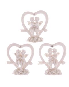 Cute Cupids Heart Cherub Figurine