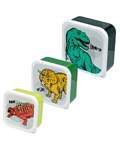 Lunch Boxes Set Of 3 (m/l/xl) - Dinosauria