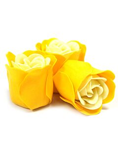 Set Of 3 Soap Flower Heart Box - Spring Roses