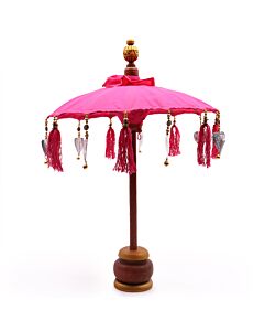 Bali Home Decor Parasol - Cotton - Pink- 40cm