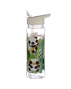 Reusable Pandarama Panda 550ml Water Bottle With Flip Straw