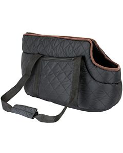 Black Quilted Pet Carrier