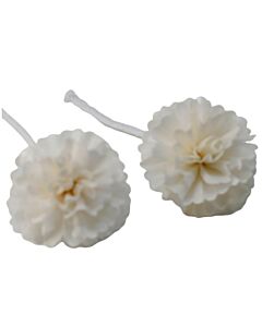 Natural Diffuser Flowers - Med Carnation On String - Pack Of 12