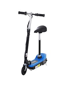 Homcom Outdoor Ride On Powered Scooter For Kids Sporting Toy 120w Motor Bike 2 X 12v Battery - Blue
