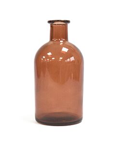 250ml Round Antique Reed Diffuser Bottle - Amber