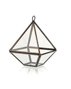Glass Terrarium - Small Diamond