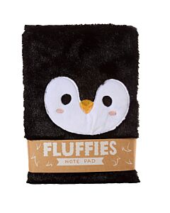 Fluffy Plush Notebook - Adoramals Penguin
