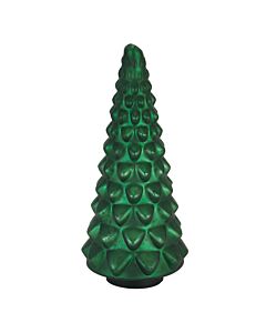Noel Collection Forest Green Glass Decorative Tree
