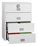 Phoenix World Class Lateral Fire File Fs2414e 4 Drawer Filing Cabinet With Electronic Lock