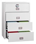 Phoenix World Class Lateral Fire File Fs2414e 4 Drawer Filing Cabinet With Electronic Lock