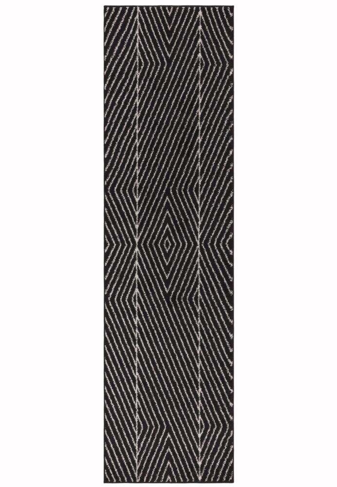 Muse 160x230cm Black Linear Rug Mu10