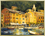 Scenic Italy I By Allayn Stevens - Framed Canvas
