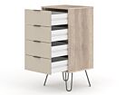 Augusta Driftwood 4 Drawer Narrow Chest Of Drawers