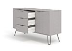 Augusta Grey Medium Sideboard With 2 Door, 3 Drawers