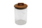 Glass Storage Jar With Acacia Lid 1.6l