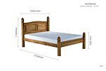 Corona Low End King Bed Pine